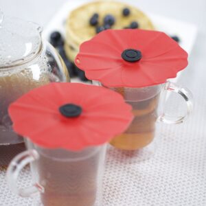 Charles Viancin Poppy Drink Cover Set/2