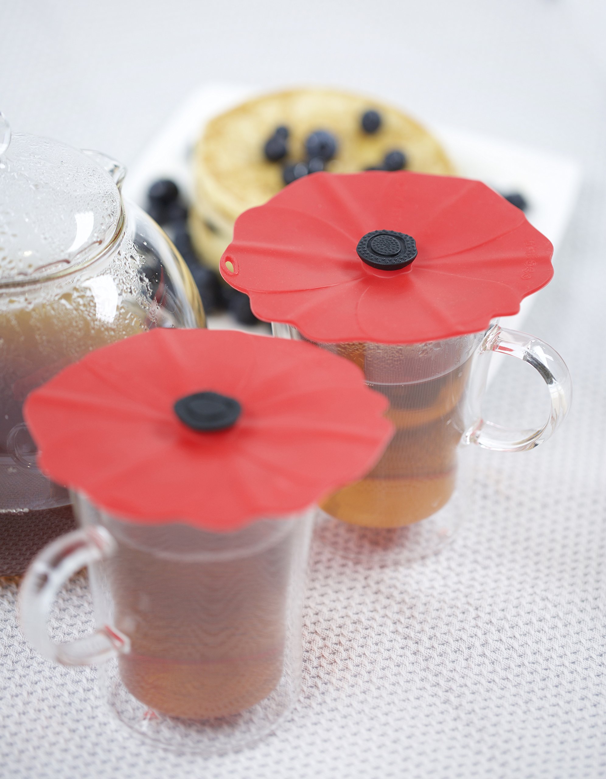 Charles Viancin Poppy Drink Cover Set/2