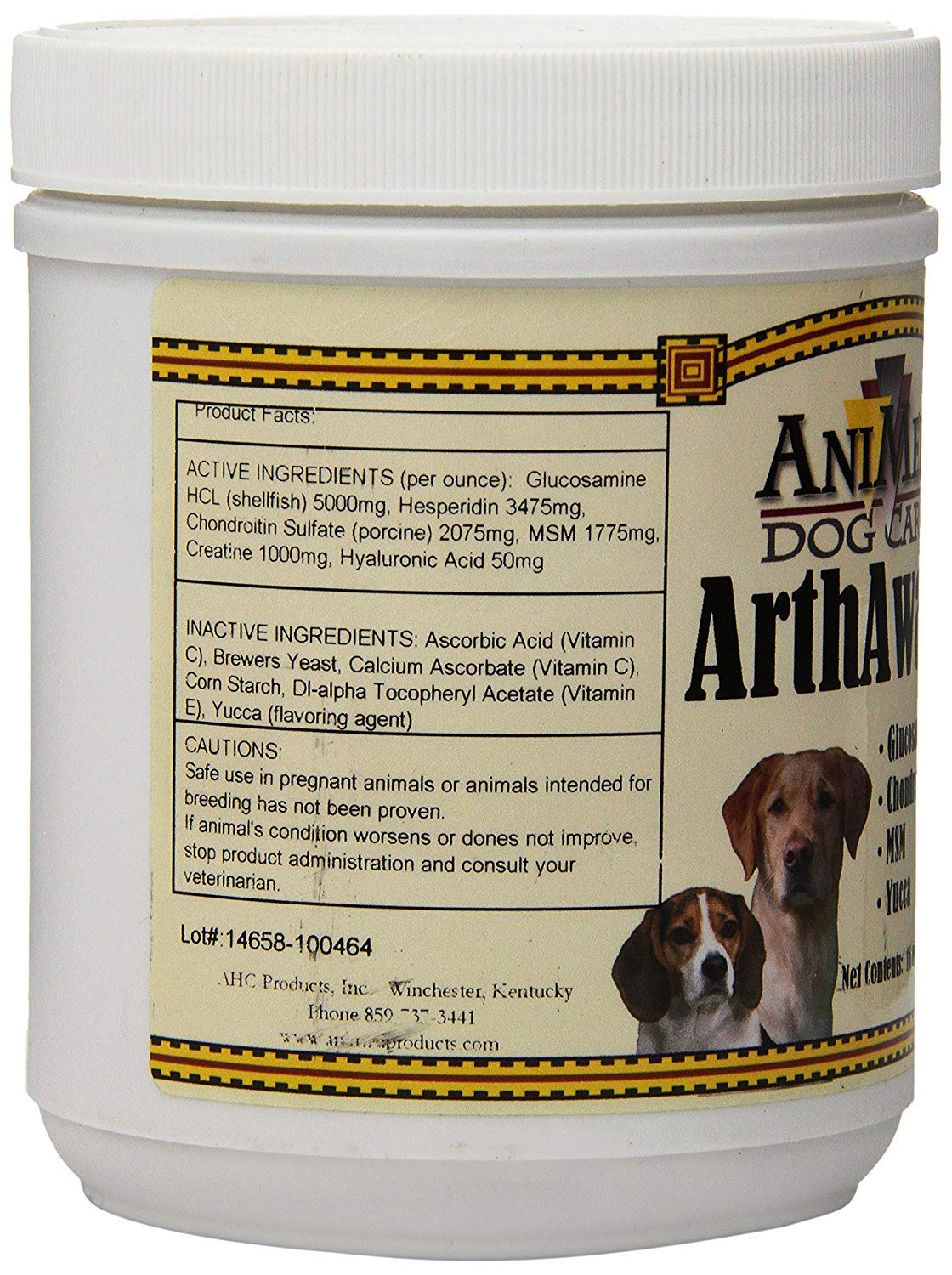 AniMed Arthaway Powder Joint Tissue Supplement for Dogs, 16-Ounce