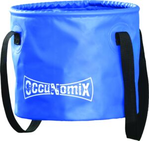 occunomix ctb1 collapsible take along bucket, 2 gal capacity, blue