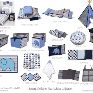 Bacati - Elephants Blue/grey Hamper