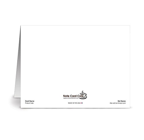 Modern Wide Stripe 'Happy Birthday' Jet.Black - 24 Cards - Blank Cards w/Grey Envelopes Included