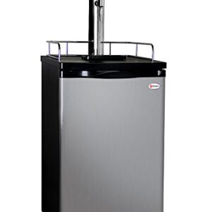 Kegco MPK199SS-G Guinness Dispensing Kegerator with Black Cabinet and Stainless Steel Door