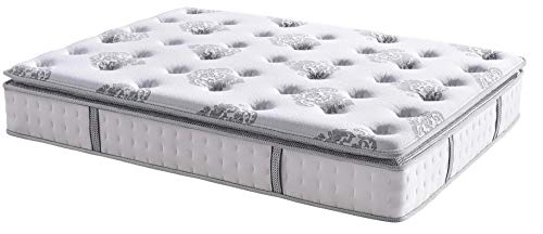 Classic Brands Mercer Cool Gel Memory Foam and Innerspring Hybrid 12-Inch Pillow Top Mattress, Mattress in a Box, California King