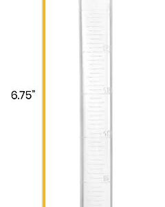 12PK Graduated Cylinders, 25mL - Class B Tolerance - Octagonal Base - Polypropylene Plastic - Industrial Quality, Autoclavable - Eisco Labs