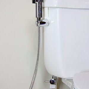 Brondell SimpleSpa Hand Held Bidet Shattaf Sprayer, Silver