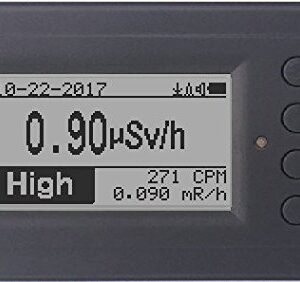 GQ Radiation Detector Dosimeter, GMC-600 Plus, Battery Powered, Wi-Fi Connectivity and Data Logging, High Sensitive, Alpha, Beta, Gamma, X-ray, Lithium-Ion