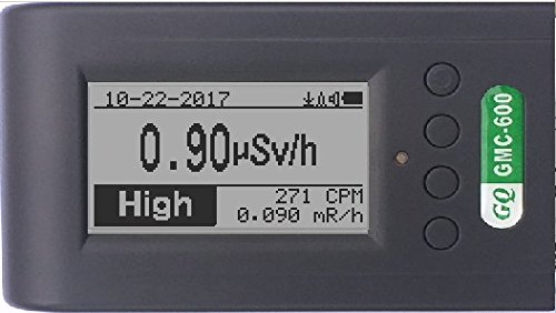 GQ Radiation Detector Dosimeter, GMC-600 Plus, Battery Powered, Wi-Fi Connectivity and Data Logging, High Sensitive, Alpha, Beta, Gamma, X-ray, Lithium-Ion