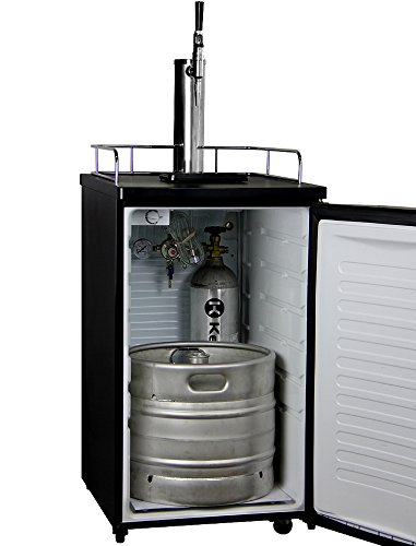 Kegco MPK199SS-G Guinness Dispensing Kegerator with Black Cabinet and Stainless Steel Door