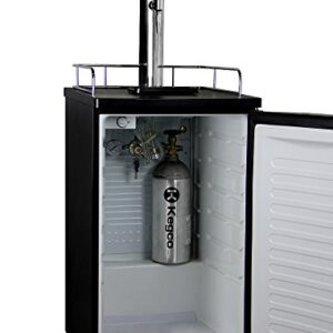 Kegco MPK199SS-G Guinness Dispensing Kegerator with Black Cabinet and Stainless Steel Door