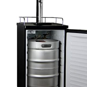 Kegco MPK199SS-G Guinness Dispensing Kegerator with Black Cabinet and Stainless Steel Door