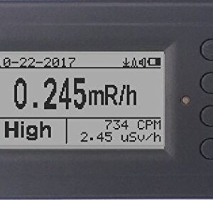 GQ Radiation Detector Dosimeter, GMC-600 Plus, Battery Powered, Wi-Fi Connectivity and Data Logging, High Sensitive, Alpha, Beta, Gamma, X-ray, Lithium-Ion