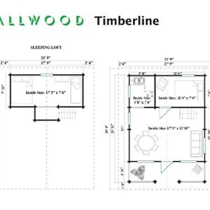 Allwood Timberline | 483 SQF Cabin Kit