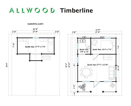 Allwood Timberline | 483 SQF Cabin Kit