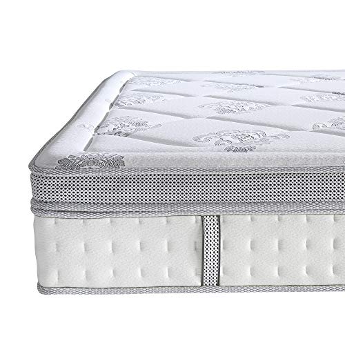 Classic Brands Gramercy Cool Gel Memory Foam and Innerspring Hybrid 14-Inch Euro Pillow Top Mattress | Bed-in-a-Box California King