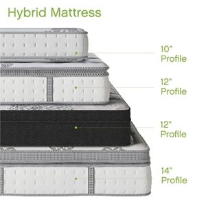 Classic Brands Gramercy Cool Gel Memory Foam and Innerspring Hybrid 14-Inch Euro Pillow Top Mattress | Bed-in-a-Box California King