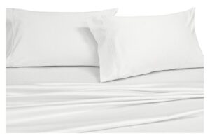 royal hotel's solid white king size 7pc bedding set 650-thread-count cotton-blend wrinkle-free