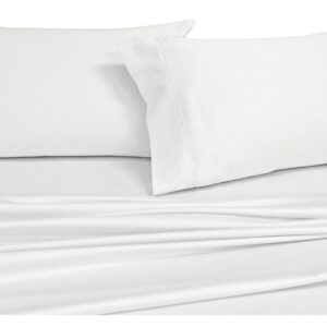 Royal Hotel's Solid White King Size 7PC Bedding Set 650-Thread-Count Cotton-Blend Wrinkle-Free