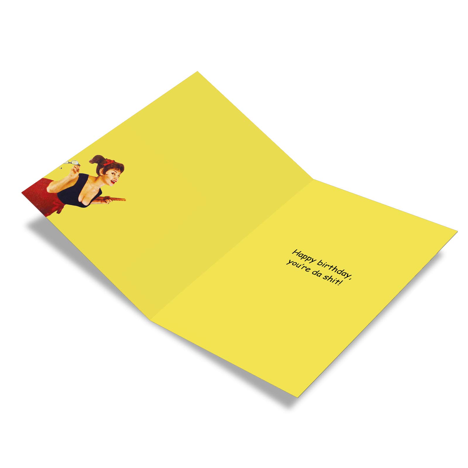 NobleWorks - Humorous Birthday Greeting Card with 5 x 7 Inch Envelope (1 Card) Bday Grammar Birthday 4126