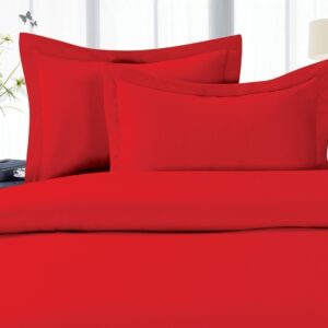 Elegant Comfort 1500 Premier Hotel Quality Super Soft Wrinkle Free 3-Piece Duvet Cover Set, King/California King - Red