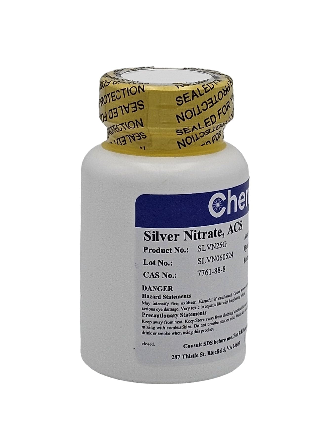 Silver Nitrate, ACS, 99+%, 25g