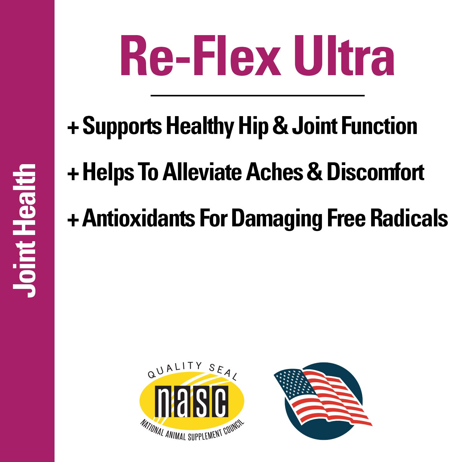 Vet Classics Re-Flex Ultra Extra-Strength Joint Support Dog Supplement – Includes MSM, Creatine, Glucosamine, Green Lipped Mussel – Supports Healthy Dog Joints – Chewable Tablets 120 Ct.