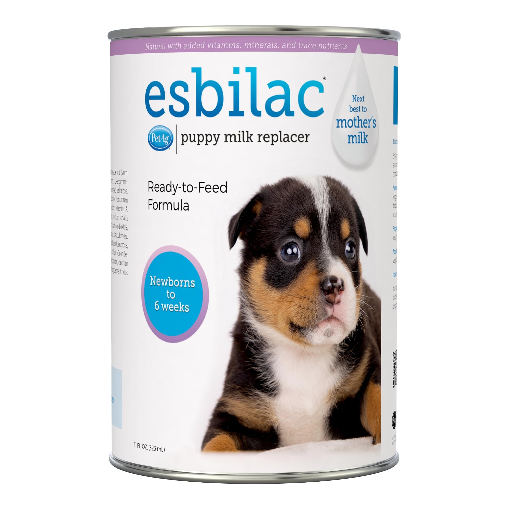 Pet-Ag Esbilac Puppy Milk Replacer Liquid - 11 oz - Ready-to-Feed Puppy Formula with Vitamins for Puppies Newborn to Six Weeks Old - Easy to Digest