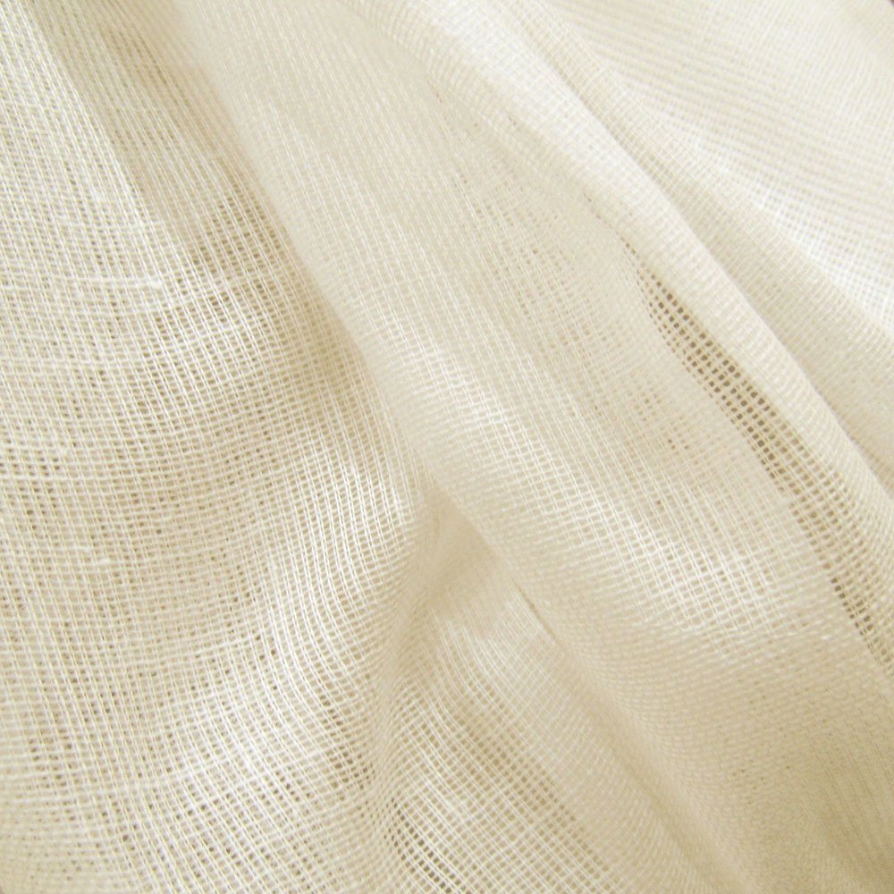 Natural Unbleached Tobacco Cloth Cotton Fabric - Lightweight for Wedding Decor by The Yard by JCS