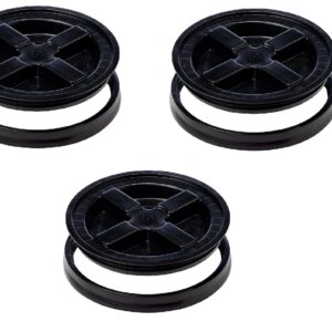 Gamma Seal Lid, Black - 3 Pack