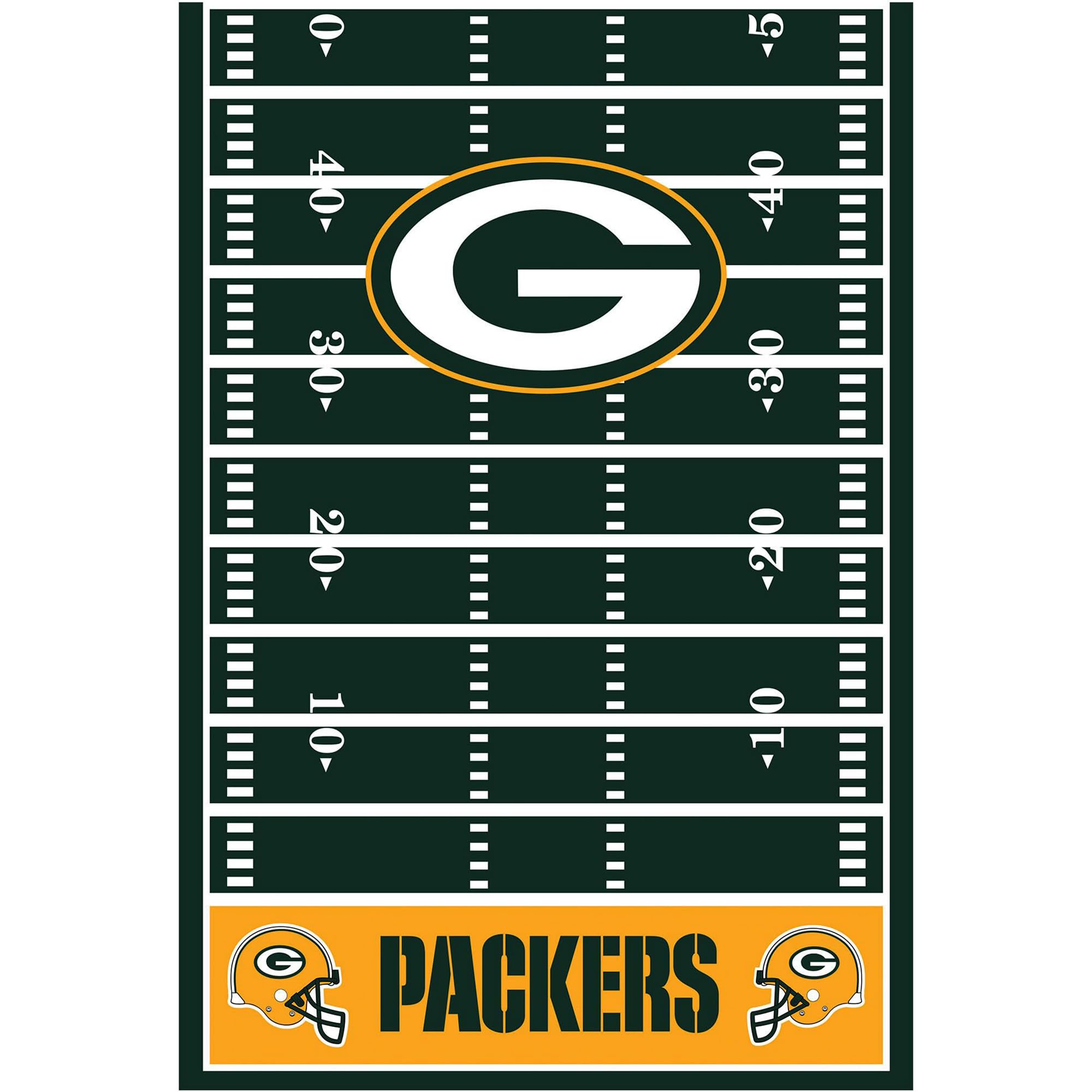 Green Bay Packers Plastic Table Cover - 54" x 96" (1 Piece) - Vibrant, Durable Plastic, Perfect for Tailgates & Game Day Parties