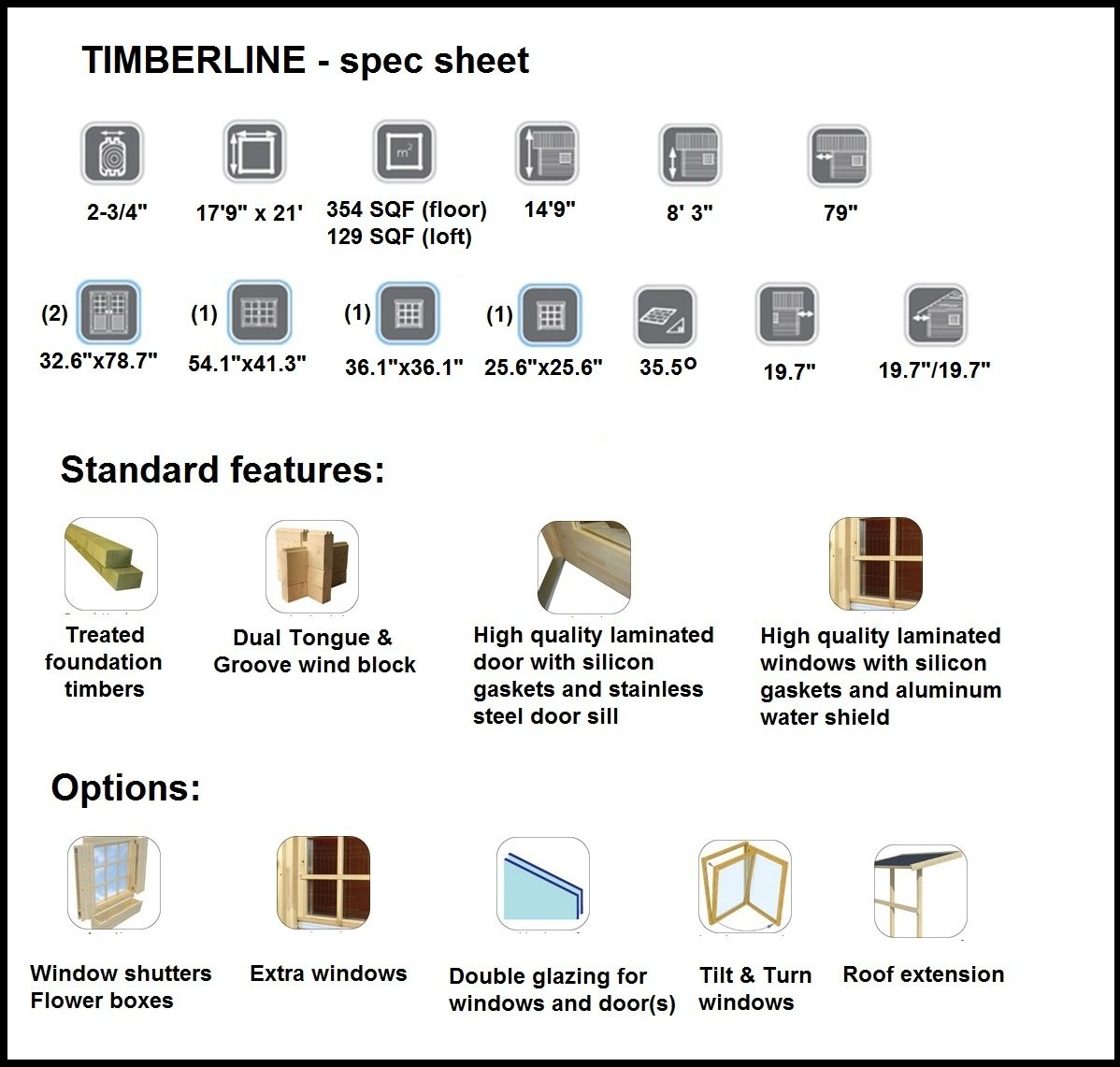 Allwood Timberline | 483 SQF Cabin Kit