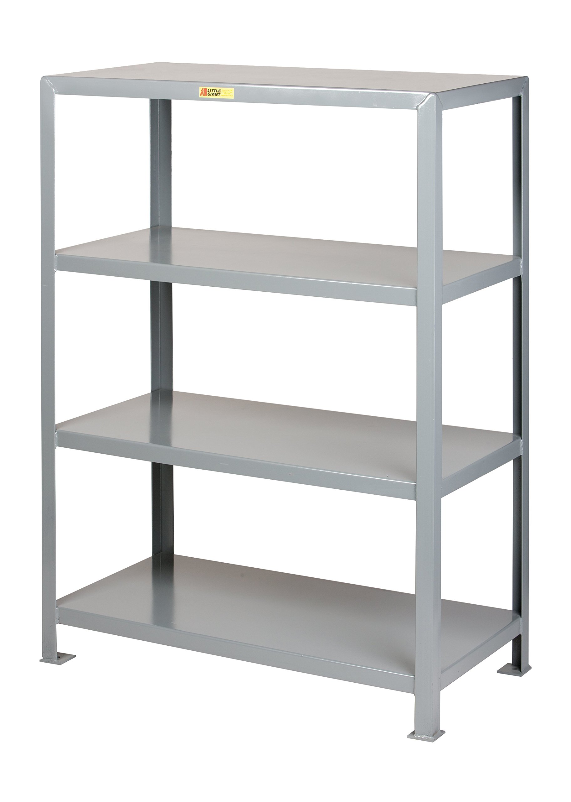 Little Giant 4SH-2448-72 Heavy-Duty Welded Shelving, 24" x 48", Gray