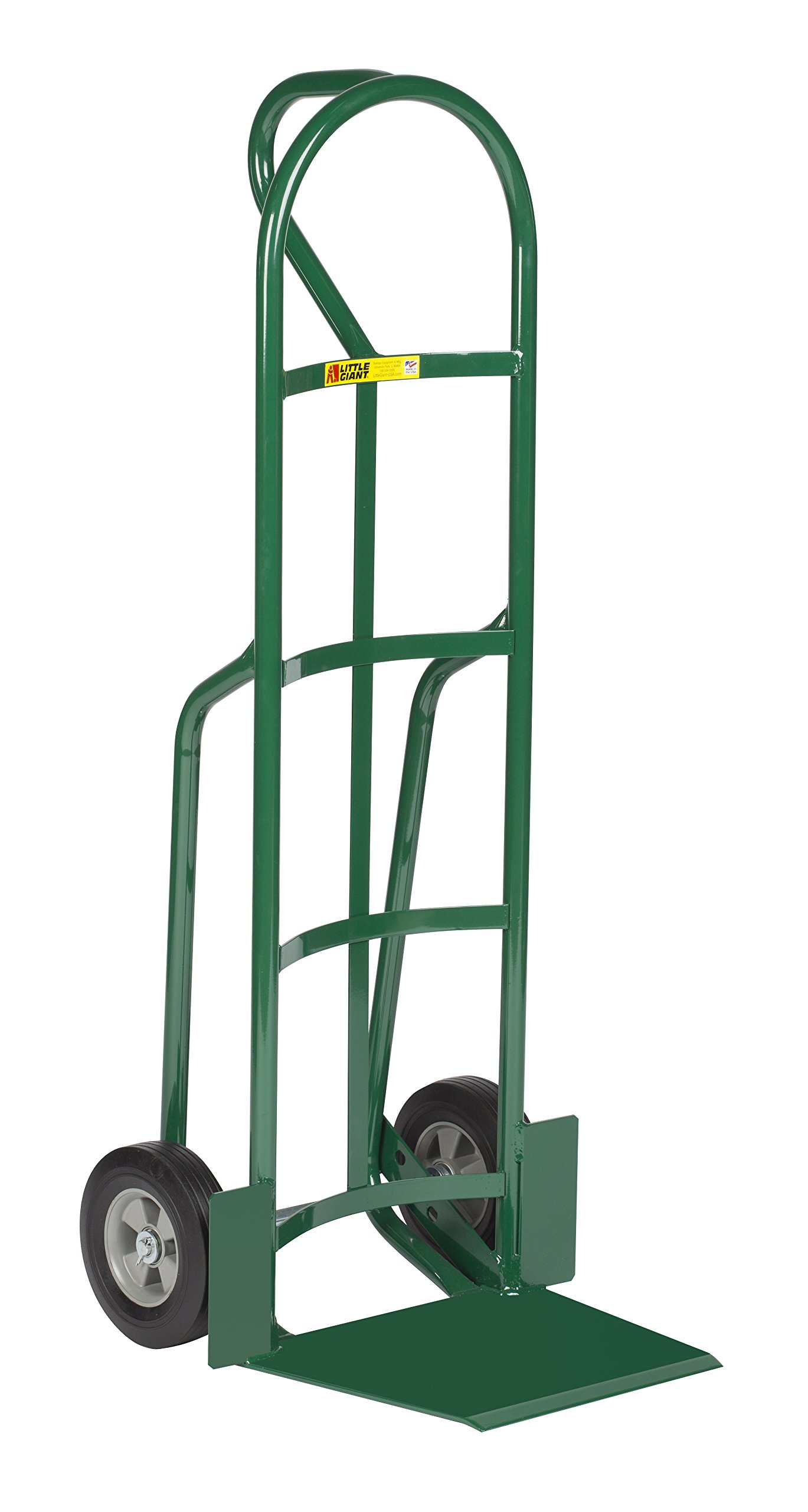 Little Giant T-364-8S Shovel Nose Hand Truck with Loop Handle, 800 lb Capacity, Green