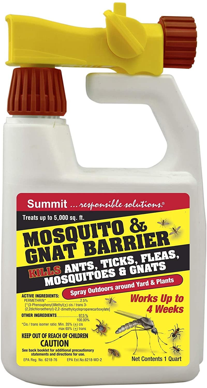 Mosquito & Gnat Barrier, Hose-End Sprayer, Qt.