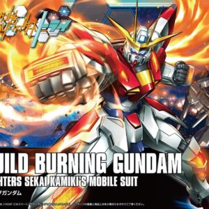 Bandai Hobby - Gundam Build Fighters Try - #18 Build Burning Gundam, Bandai HGBF 1/144 Model Kit