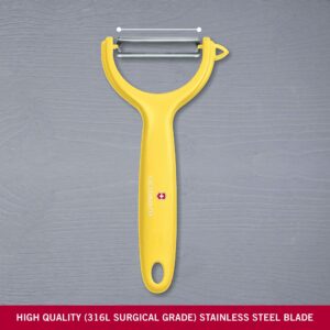 Victorinox VIC-7.6079.8 Specialty Knives & Tools Peelers Universal Micro-Serrated Yellow