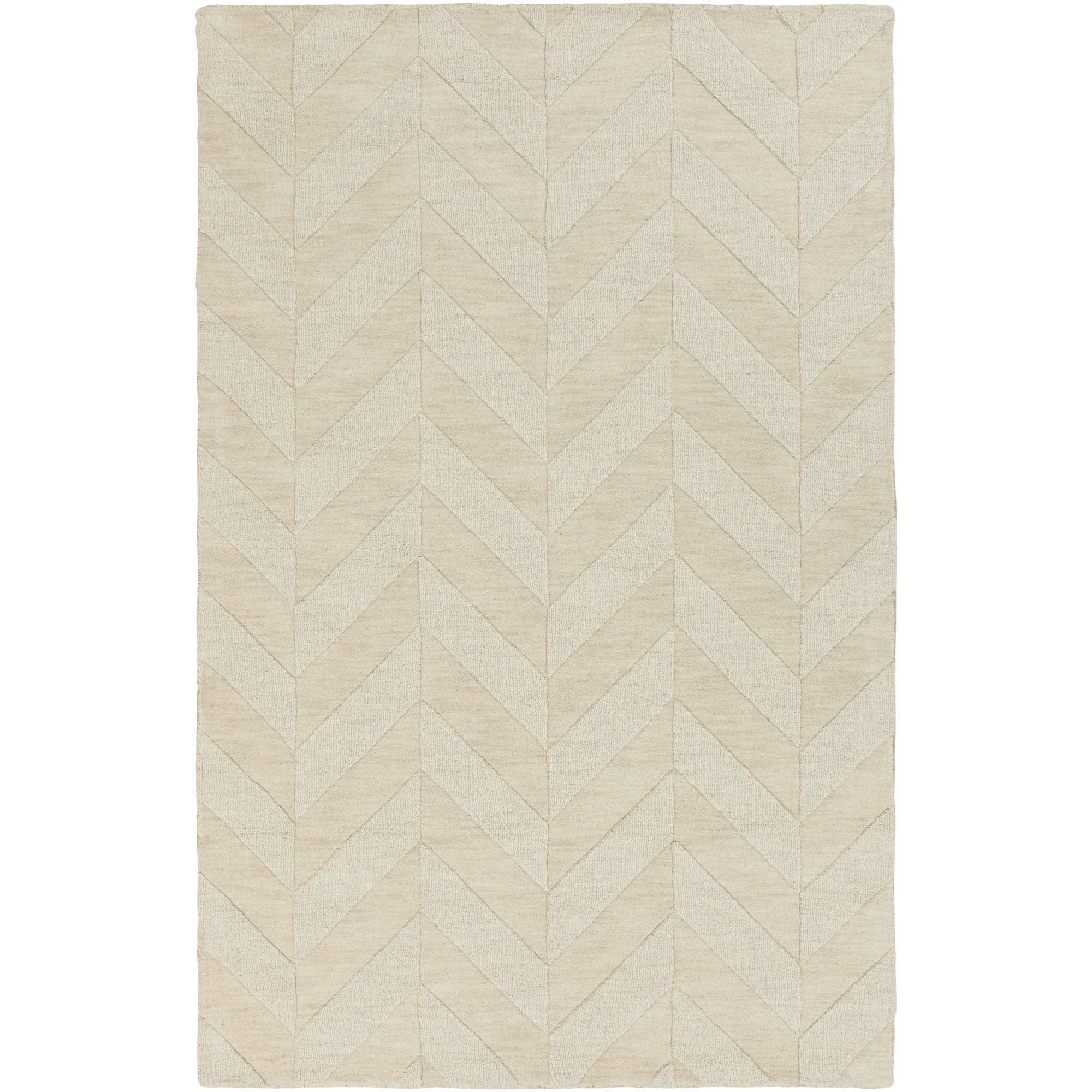 Livabliss Central Park Modern Chevron Area Rug,2' x 3',Khaki