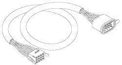 coiling wire assembly for pelton & crane pcc746