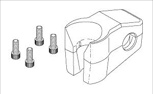 syringe hanger assembly (black) for pelton & crane pck741