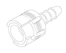 in-line coupling (1/8") for pelton & crane pcc756