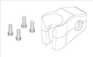 syringe hanger assembly (white) for pelton & crane pck778