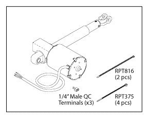 back & foot actuator mia164