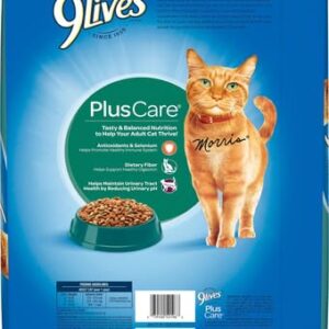 9Lives Plus Care Dry Cat Food, 12 lb. Bag