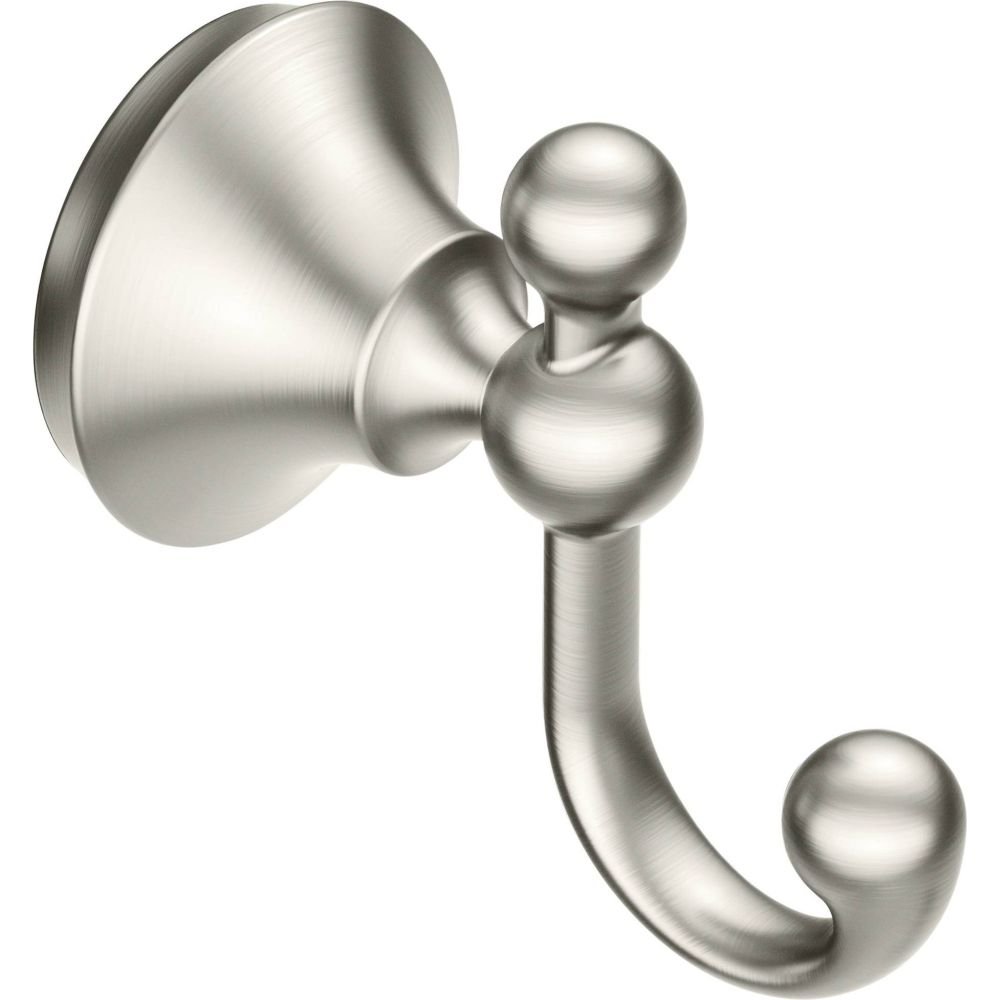 Moen YB5203BN Wynford Robe Hook, Brushed Nickel