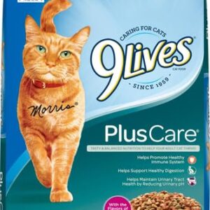 9Lives Plus Care Dry Cat Food, 12 lb. Bag