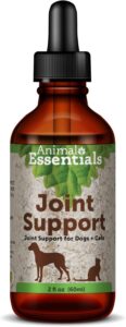 animal essentials joint support for dogs & cats- joint supplement, liquid joint formula, glucosamine, organic herbs, veterinarian recommended- 2 fl oz