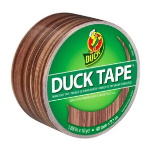 duck brand printed duct tape single roll, woodgrain (283051)