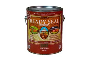 ready seal 125 1-gallon can dark walnut exterior wood stain and sealer