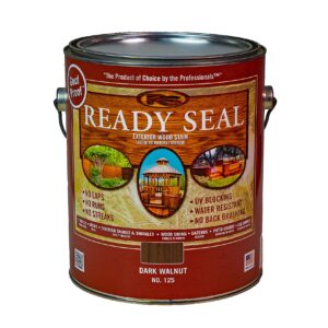 Ready Seal 125 1-Gallon Can Dark Walnut Exterior Wood Stain and Sealer