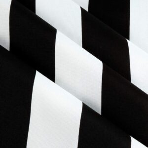 Premier Prints Indoor/Outdoor Vertical Stripe Black, Fabric by the Yard